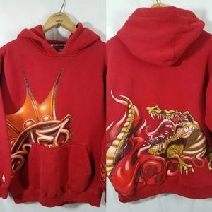 Jnco jeans crown and alligator hoodie. Size Medium